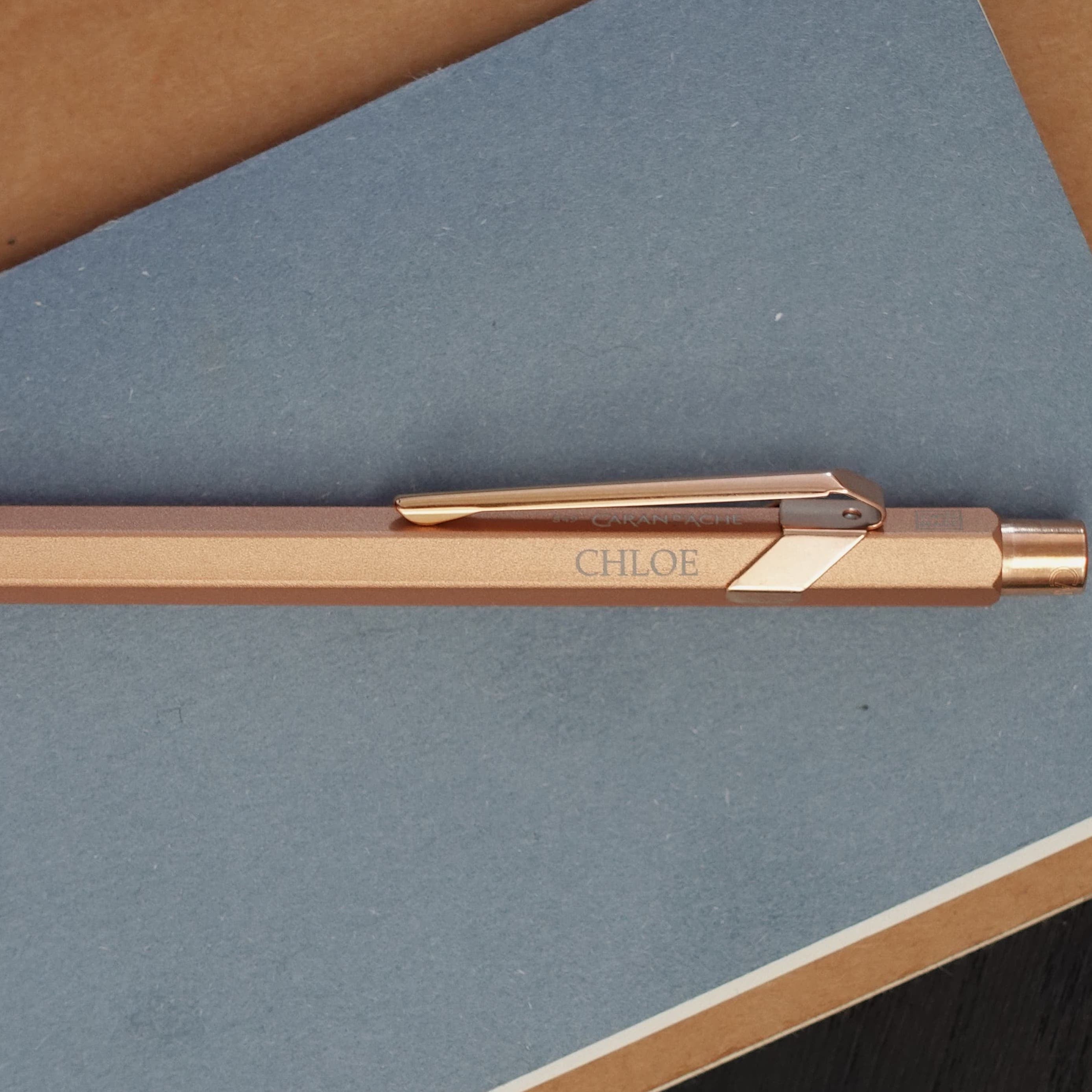 Gilded ECRIDOR™ CHEVRON Ballpoint Pen | Caran d'Ache US